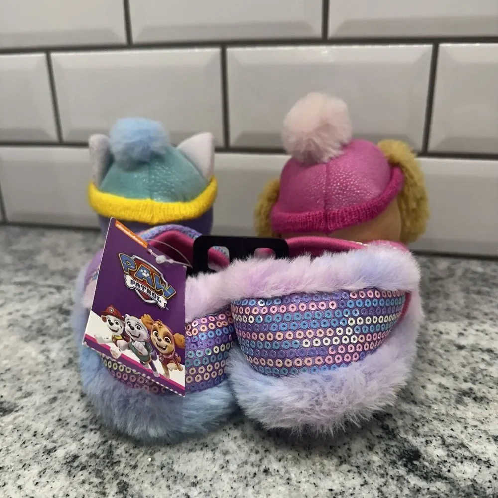 Paw Patrol Slippers Girls 5-6 Pink‎ Sky Everest Slip On Shoes Unisex Nickelodeon